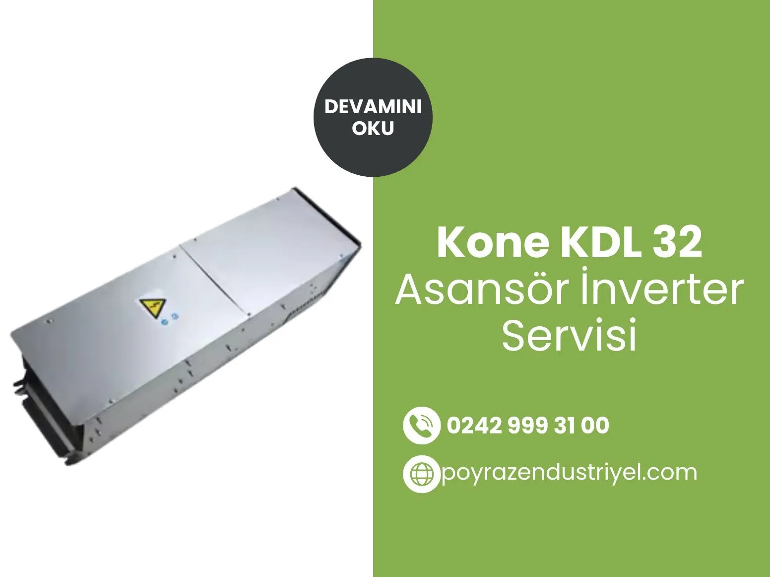 Kone Kdl 32 Asansör İnverter Servisi